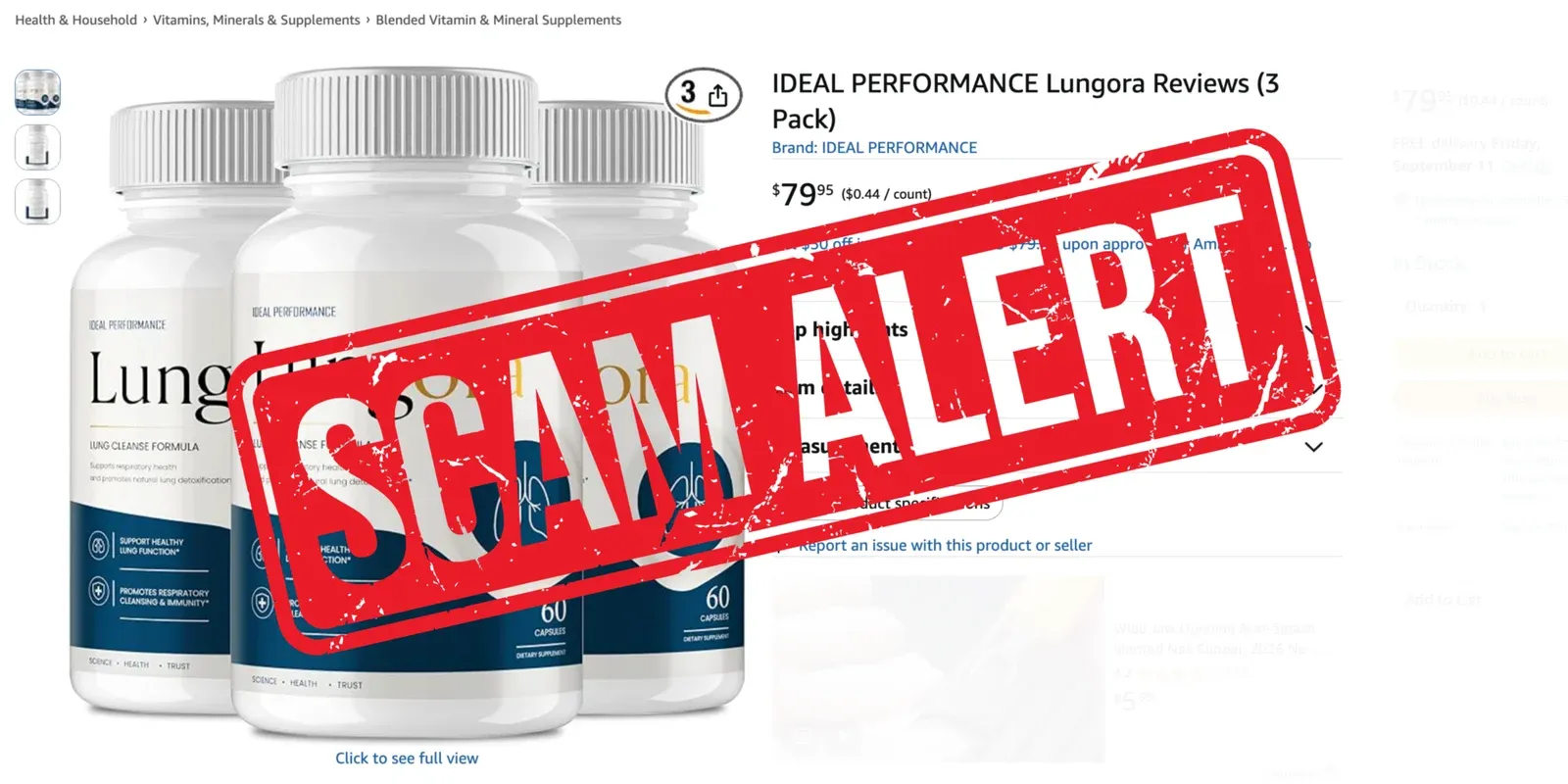 Lungora scam alert